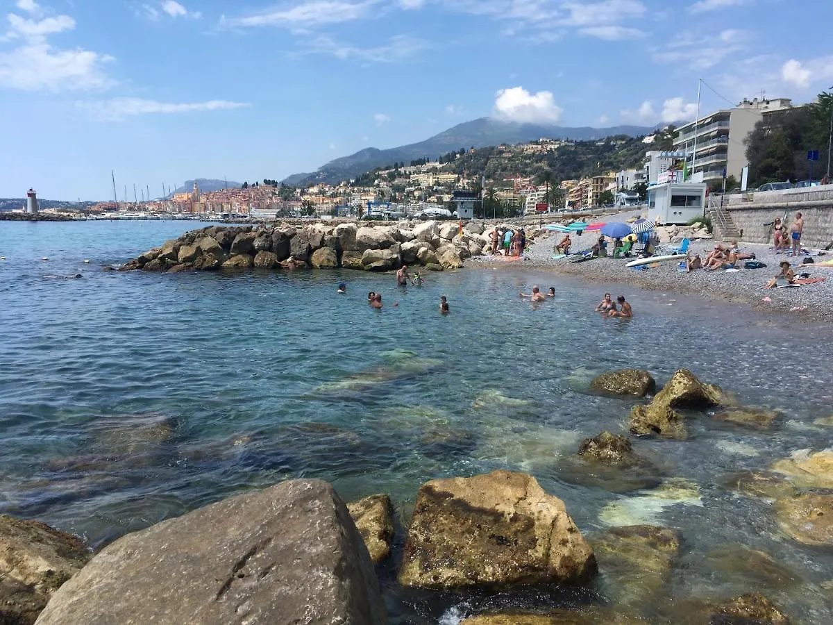 Bel Appartement Lumineux Joyeux Spacieux, Vue Mer Menton 0*,